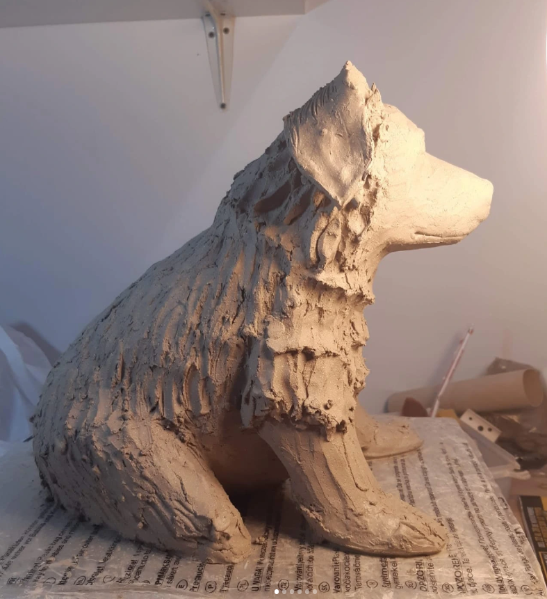 Proceso de creación — escultura cerámica